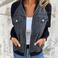 WW | Moderne Jacke Aus Denim Stoff