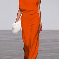 WW | Rosiedress Ein Schulter Taille Weitbeiniges Jumpsuit