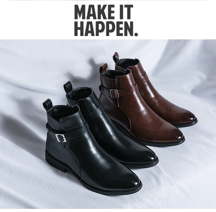 W&W Mode | Klassische Leder Herrenstiefel