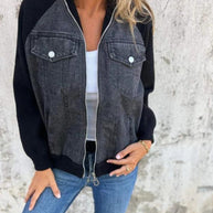 WW | Moderne Jacke Aus Denim Stoff