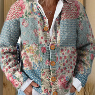 WW | Strickjacke mit Blumenmuster