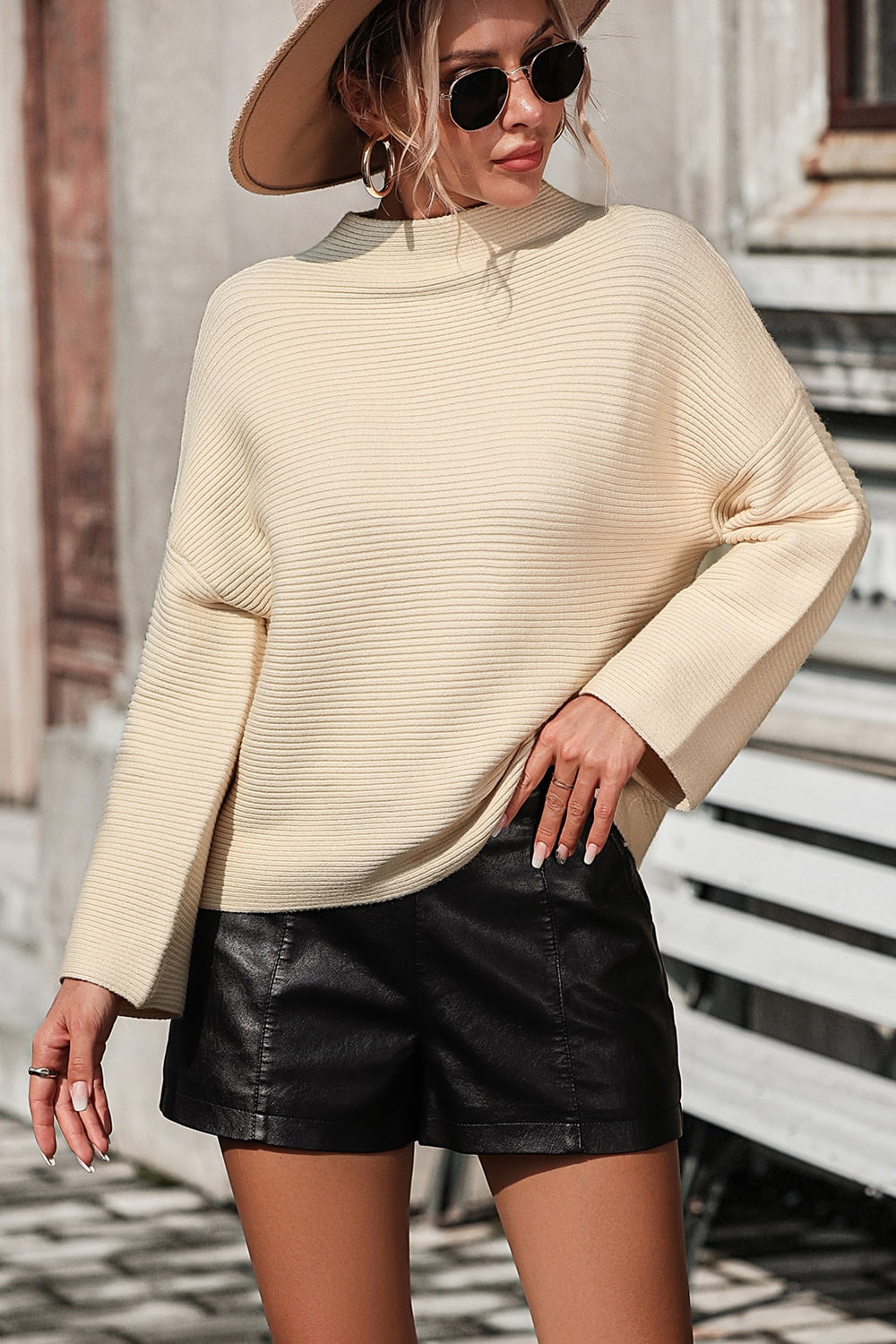 W&W Mode | Strickpullover Mit Rundhalsausschnitt