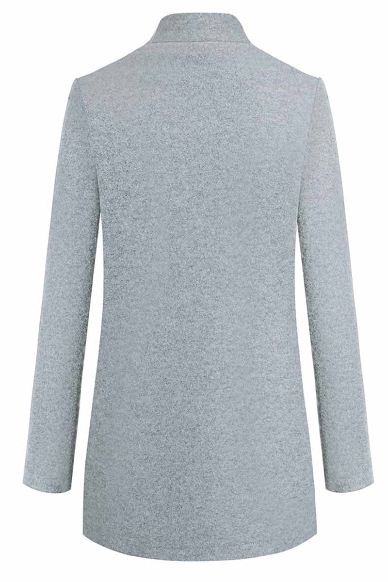 WW - Eleganter Mantel Mit Stehkragen