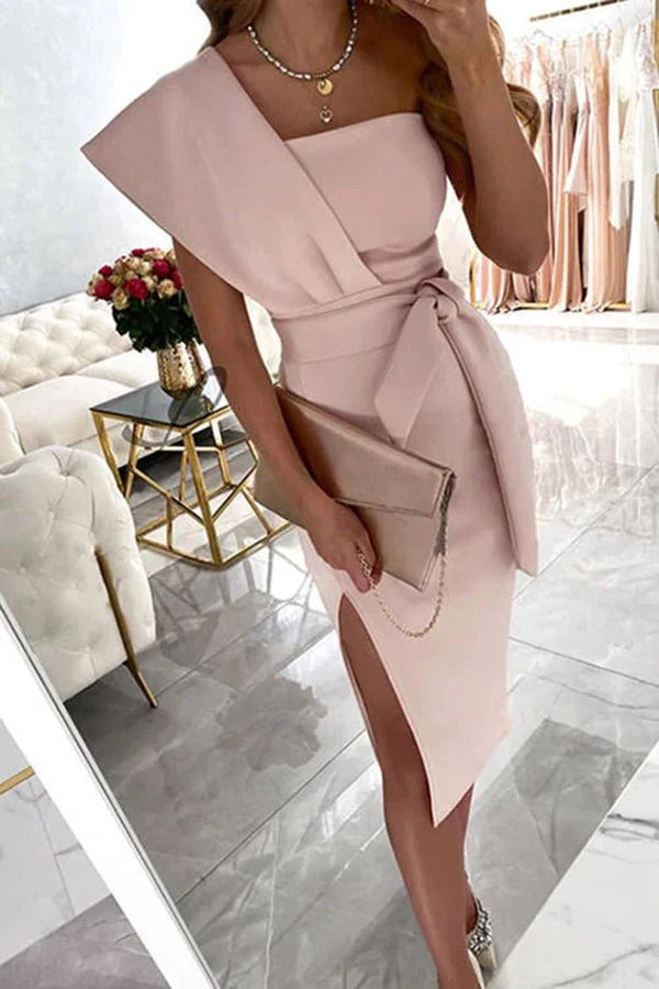 WW | Carrie In Paris Knoten Taille Bleistiftkleid