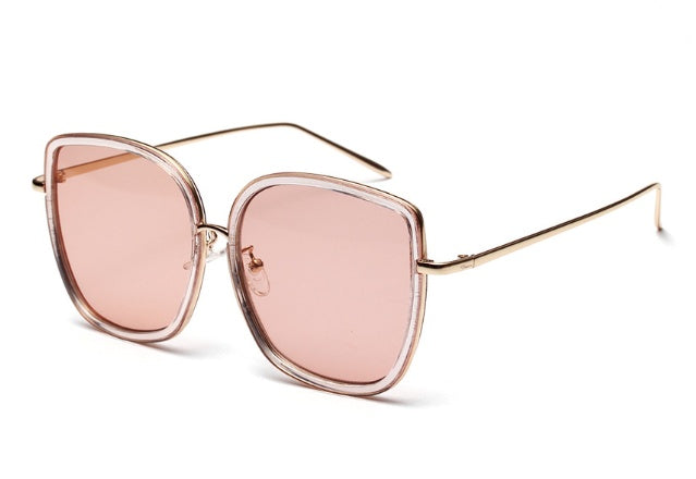 WW | Weinlese Sonnenbrille Mit Transparentem Rahmen Und Bunten Gläsern