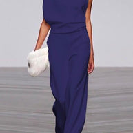 WW | Rosiedress Ein Schulter Taille Weitbeiniges Jumpsuit