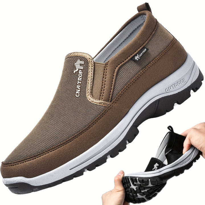 W&W Mode | Herren Slip on Sneaker Loafer Atmungsaktiv Und Bequem