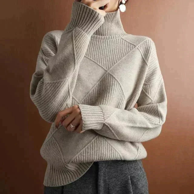 W&W Mode - Stylischer Rollkragenpullover