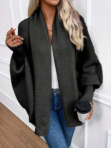 WW | Lässige Oversized Gestrickte Weste Für Damen