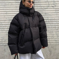 WW | Lockere Baumwollgefütterte Jacke