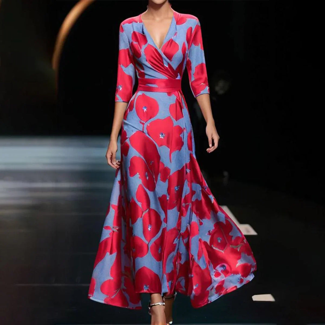 W&W Mode | Kurzärmeliges Maxikleid Lässig Und Stilvoll