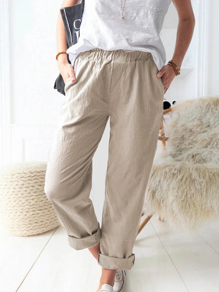 WW | Leinenhose Mit Gummizug