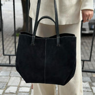WW | braune und schwarze Tote Bag für Damen - schicke und vielseitige Handtasche