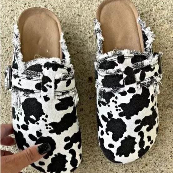 W&W Mode | Bequeme Rutschfest Wohnung Schnalle Schuhe