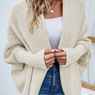 WW | Eleganter Herbst Strickcardigan mit Dolmanärmeln für Frauen