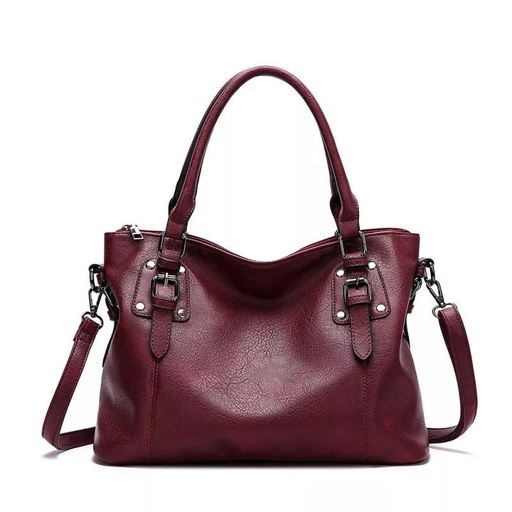 W&W Mode | Damen Elegante Leder-Umhängetasche