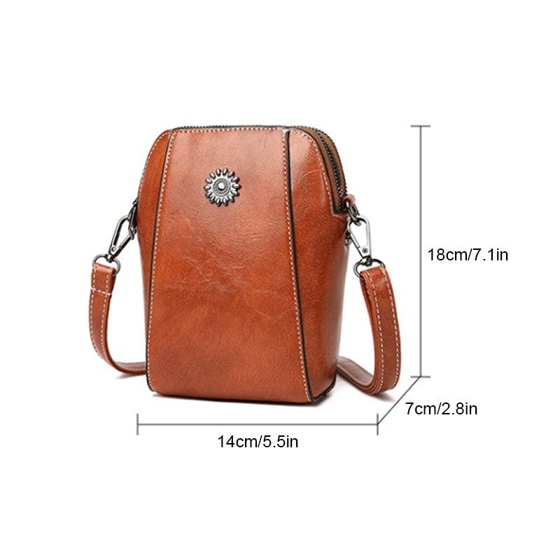 W&W Mode | Elegante Leder Umhängetasche