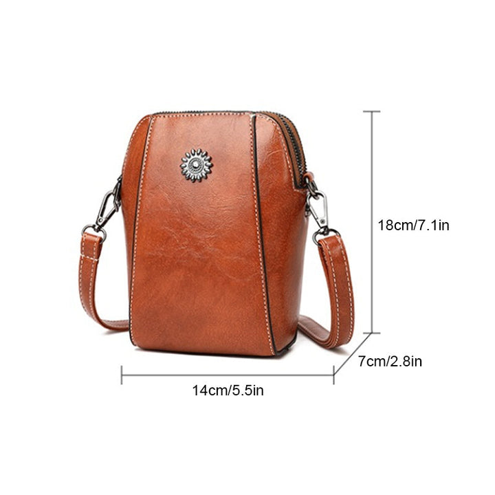 W&W Mode | Elegante Leder Umhängetasche