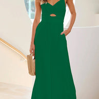 WW | Cut Out Taille Breiter Bein Cami Jumpsuit