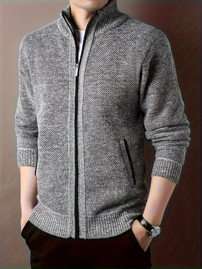 WW | urbaner Herrenmantel Warme Stehkragenjacke