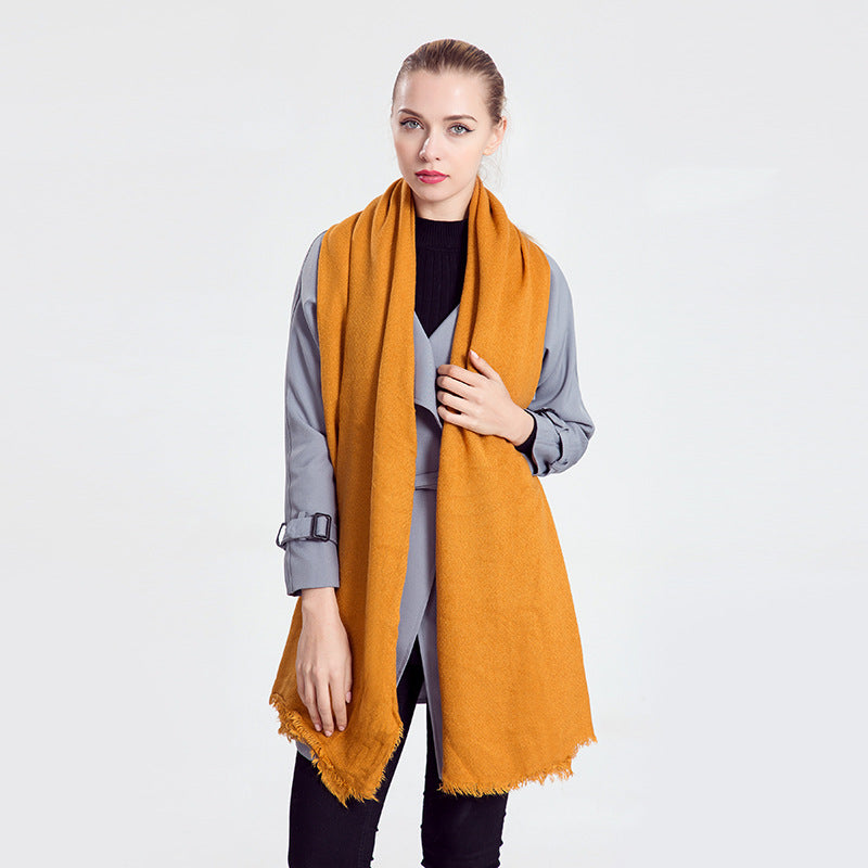 Damen Elegant geschlungener Schal aus hochwertigem Material WW