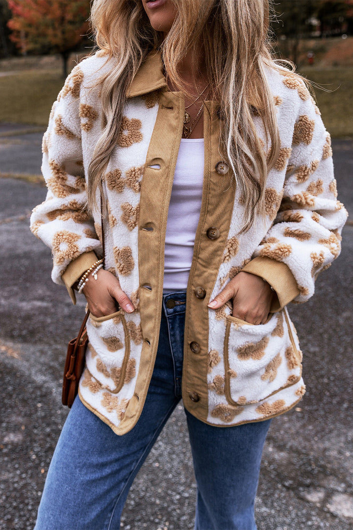 W&W Mode | Fleecejacke Mit Blumenmuster Für Frauen