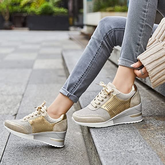W&W Mode | Orthopädische Turnschuhe Mit Hohem Absatz Und Keilabsatz