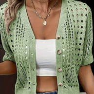 WW | Vielseitiger Komfort, Elegante Strickjacke Mit V-ausschnitt Für Frauen