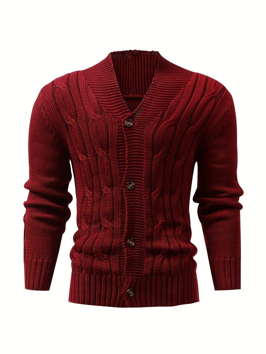 WW | Zopfstrickjacke mit Knöpfen
