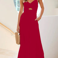 WW | Cut Out Taille Breiter Bein Cami Jumpsuit