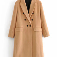 WW | Zweireihige Jacke mit Kapuze