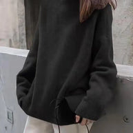 WW | Lässiger Strickjacke Rollkragenpullover für Damen