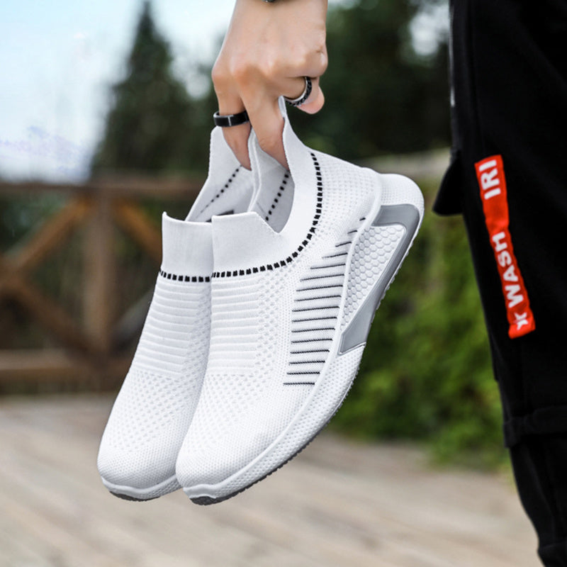 W&W Mode | Atmungsaktive Herren Sneaker Mit Streifendesign