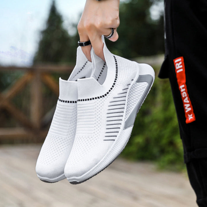 W&W Mode | Atmungsaktive Herren Sneaker Mit Streifendesign