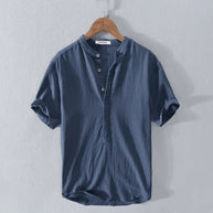 WW | Casual Henley T Shirt mit Knopfleiste und Kurzarm