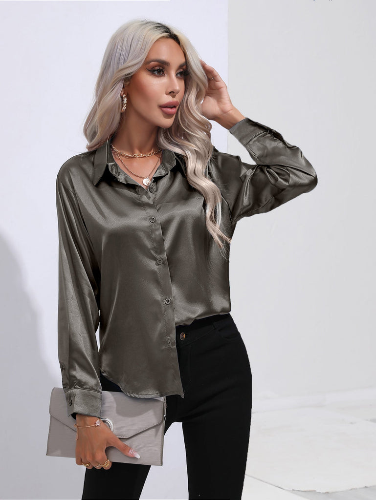 WW | Satin Hemd Für Damen