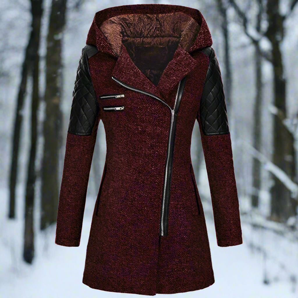 WOLFF | Winterlicher Woll|Trenchcoat Mit Kapuze