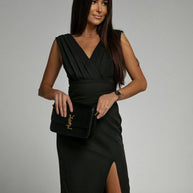 WW | V-Ausschnitt Kleid mit Schlitz