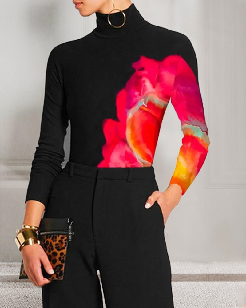 WW | T Shirt mit Stehkragen