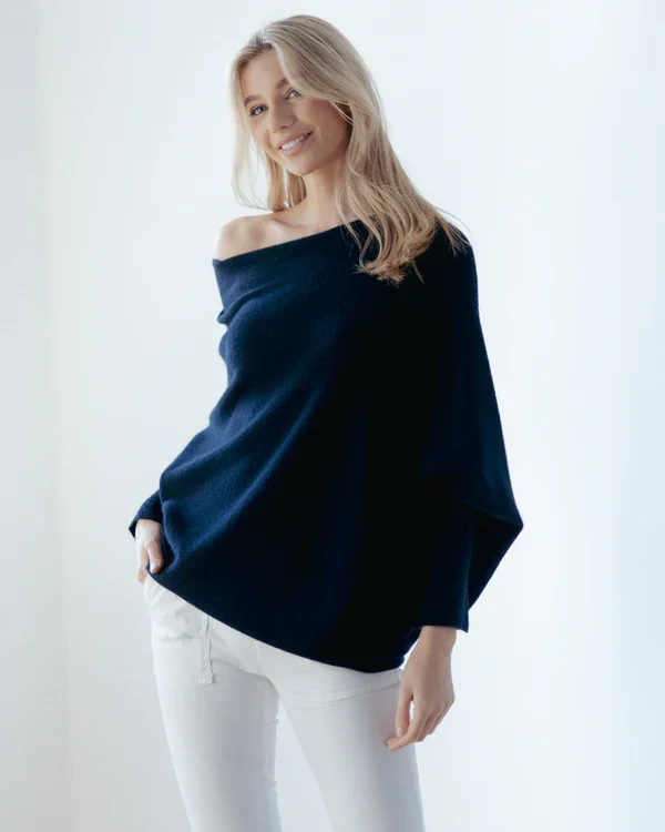 Mariemi™ - Asymmetrisch Drapierter Pullover