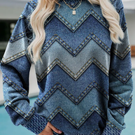 WW | GEOMETRISCHES KASCHMIR-SWEATSHIRT