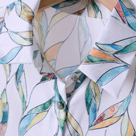 WW | Stilvolle Bluse mit Aufgedruckten Knöpfen