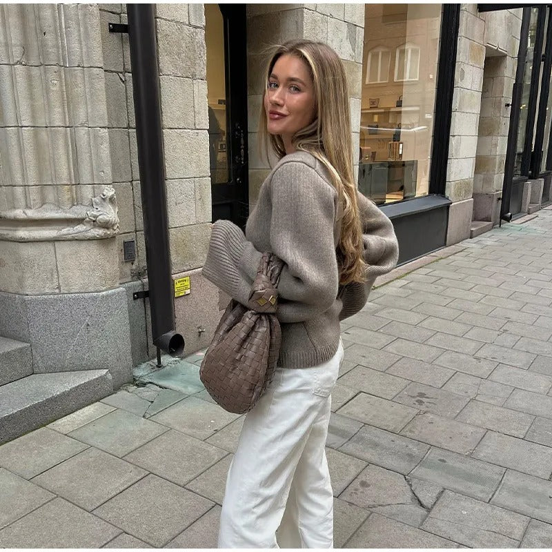 WW | Gestrickte Strickjacke