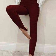 WW | Geripptes Mittel Taillen Leggings