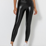 WW | Soft Damen Scrunch Bum PU hoch taillierte Leggings