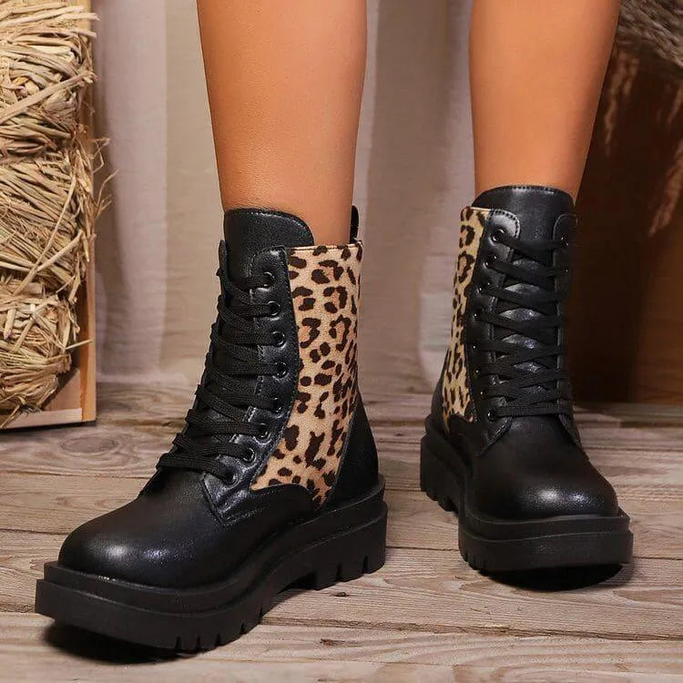 WW | Damen Leoparden Martin Stiefel