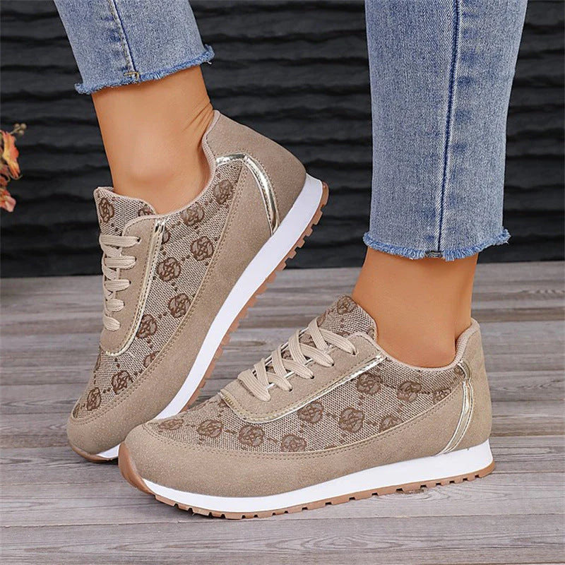 WW | Bequeme Flache Schuhe mit Blumenduschen