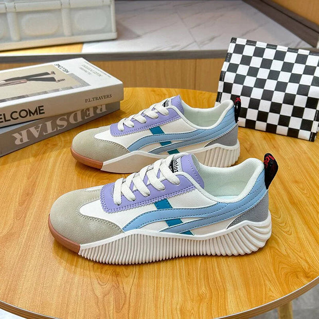 WW | Bequeme Vintage Sneakers in Braun Floriluxe