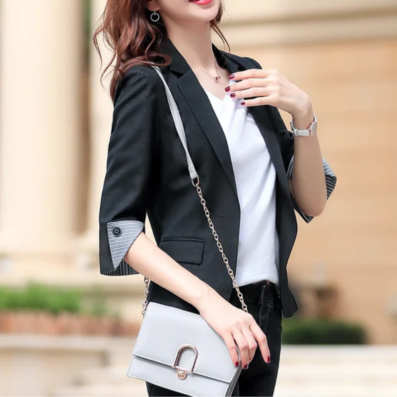 W&W Mode | Eleganter Damenblazer mit Knopfdetails Ideal für Das Büro