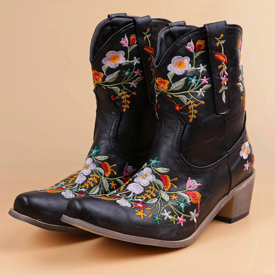 W&W Mode | Wetterbeständige Vintage Cowgirl-Stiefel